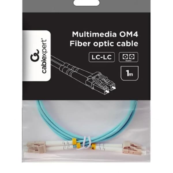 Câble À Fibre Optique Multimode Gembird Duplex Om4 50/125 Lc/lc 1m CFO-MDOM4-LC/LC-1M Câble À Fibre Optique Multimode Gembird Duplex Om4 50/125 Lc/lc 1m CFO-MDOM4-LC/LC-1M